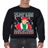 ALLNTRENDS The Name is Bond Santa Bond Ugly Christmas Sweater Adult Crewneck Graphic Sweatshirt (L, Maroon) view 4