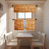 BaoNews Brown Gold Modern Copper Pattern Kitchen Valances for Windows,Abstract Scratch Marks Blackout Valances Curtains Multilayer Polyester Drapes for Kitchen Bedroom 2 Pack 52X16 Inches view 2