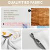 BaoNews Brown Gold Modern Copper Pattern Kitchen Valances for Windows,Abstract Scratch Marks Blackout Valances Curtains Multilayer Polyester Drapes for Kitchen Bedroom 2 Pack 52X16 Inches view 3