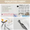 BaoNews Grey White Abstract Grunge Kitchen Valances for Windows,Art Oil Painting Blackout Valances Curtains Multilayer Polyester Drapes for Kitchen Bedroom 2 Pack 52X16 Inches view 3
