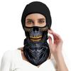 Red Plume 3D Balaclava Ski Mask Motorcycle Full Face Mask Outdoor Tactical Hood Headwear Mask Ghosts Skull Mask Men Women for Halloween (Skull 3) view 2