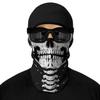 Red Plume 3D Balaclava Ski Mask Motorcycle Full Face Mask Outdoor Tactical Hood Headwear Mask Ghosts Skull Mask Men Women for Halloween (Skull 4) view 1