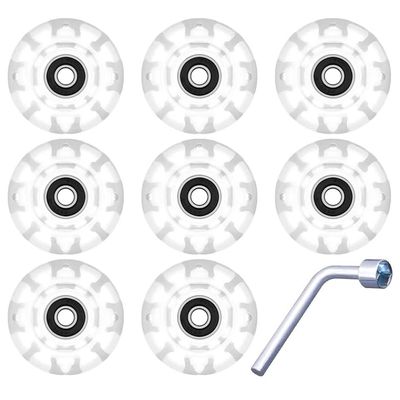 Beaupretty 1set Roller Skate Wheels Pu Wheels and Bearings for Boys and Girls and Beginners for Outdoor and Indoor Skating Activities