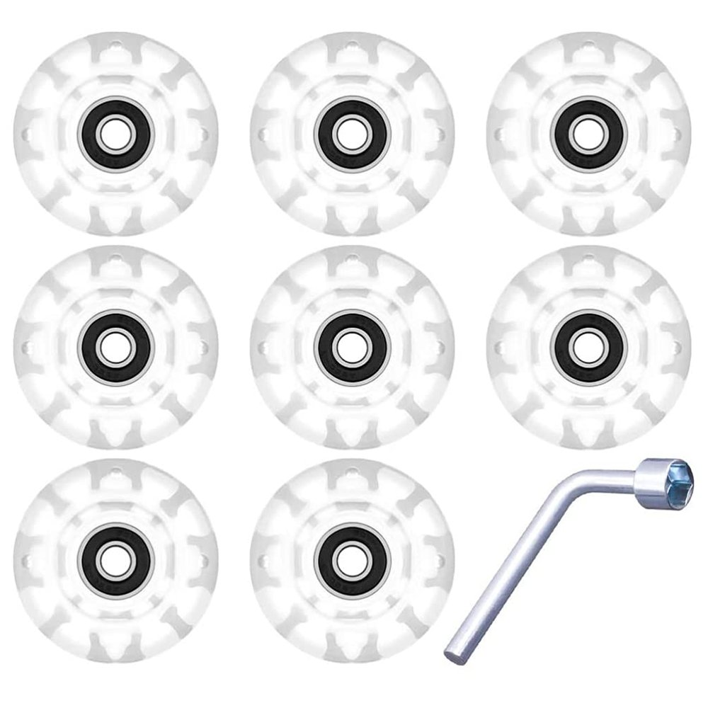 Beaupretty 1set Roller Skate Wheels Pu Wheels and Bearings for Boys and Girls and Beginners for Outdoor and Indoor Skating Activities