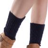 Dearanswer Women Knit Leg Warmers Boot Cuffs Topper Socks Cute Short Leg Warmers Short Boots Socks Warm and comfortable,Navy view 3