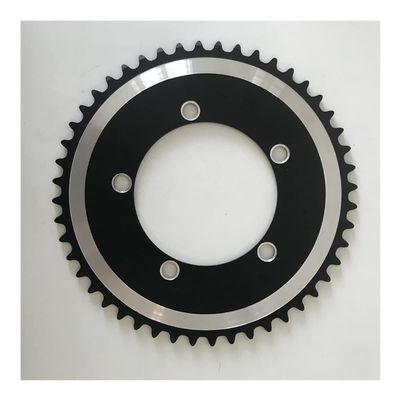 MYEEI 110 BCD Fixed Gear 110 BCD Chainring Bicycle Chain Wheel Track Bike Fixie Single Speed CNC 44T 46T 48T 50T 52T 53T CNC 1/8" (Color : 110BCD-44T)