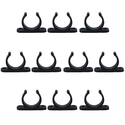 AB Tools 10 Pack 15mm Polyamide Tube Storage Clip Paddle Boat Hook Pole Tool Plastimo