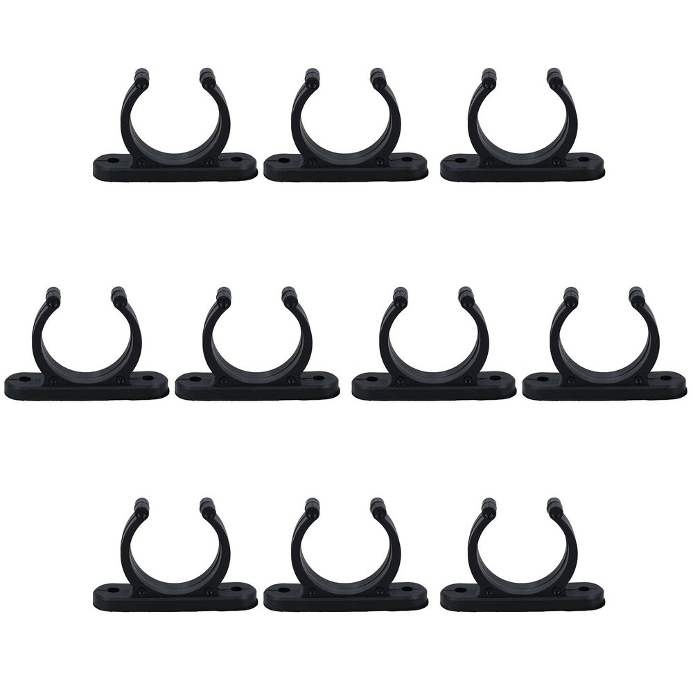 AB Tools 10 Pack 15mm Polyamide Tube Storage Clip Paddle Boat Hook Pole Tool Plastimo