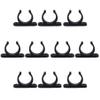 AB Tools 10 Pack 15mm Polyamide Tube Storage Clip Paddle Boat Hook Pole Tool Plastimo view 1