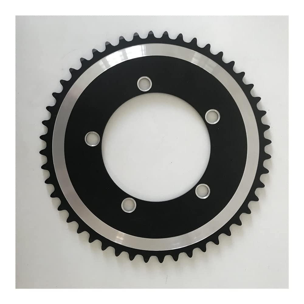 MYEEI 110 BCD Fixed Gear 110 BCD Chainring Bicycle Chain Wheel Track Bike Fixie Single Speed CNC 44T 46T 48T 50T 52T 53T CNC 1/8" (Color : 110BCD-46T)