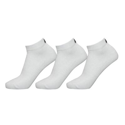 Exceptio Unisex Adult Sports Trainer Socks (Pack of 3) (9, 13) (White)