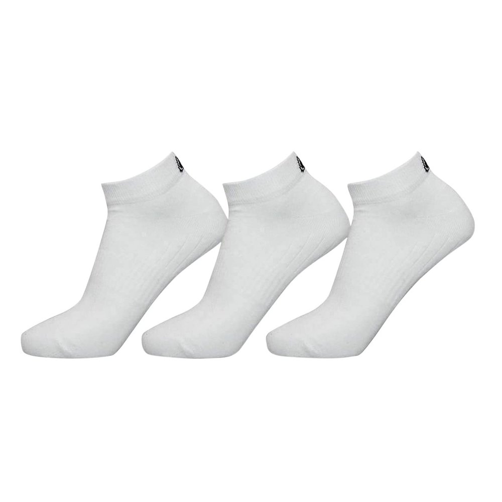 Exceptio Unisex Adult Sports Trainer Socks (Pack of 3) (9, 13) (White)
