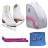 Jackson Ultima Figure Ice Skates Artiste JS1790 / Narrow/Adult 8.5 Bundle with Bag, Guardog Skate Guards, Towel view 1
