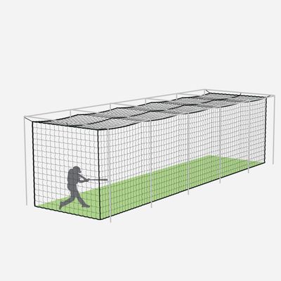Fortress Baseball Batting Cage Nets | Heavy-Duty HDPP Fully Enclosed Baseball & Softball Cage Netting [14 Sizes & 3 Grade Options] NET ONLY (35 x 10 x 10, #42)