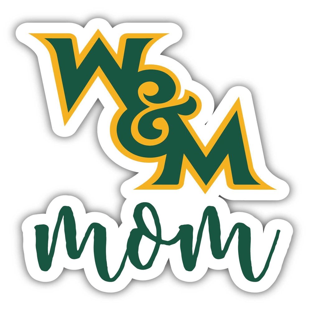 William and Mary Proud Mom 4-Inch Decorative Decal Officially Licensed Collegiate Product