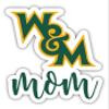 William and Mary Proud Mom 4-Inch Decorative Decal Officially Licensed Collegiate Product view 1