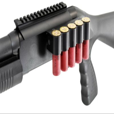 Trinity Picatinny Saddle Mount & 5-Round Shell Holder for Stevens 320  Aluminum Rail Adapter 12 Gauge