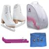 Jackson Ultima Figure Ice Skates EVO FS2020 / Medium to Wide/Adult 6 Bundle with Bag, Guardog Skate Guards, Towel view 1