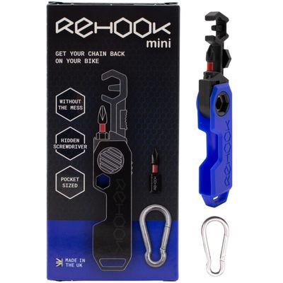 Rehook Mini - Get Your Chain Back on Your Bike - Perfect Stocking Filler for Cyclist - Ultra Blue (Ultra Blue/Black / PH1)