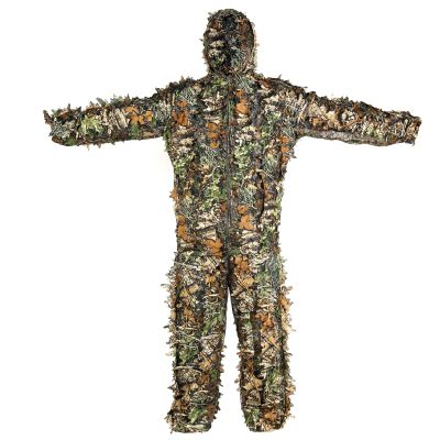 Hunting Suits for Men Camo,Bush Costume 3D Leafy Suits Army Sniper Costume Youth Paintball Pants Paintball Suit Bird Hunting Suit,Lightweight Hunting Clothes for Men (Size : 110-140cm/3'7''-4'7'')