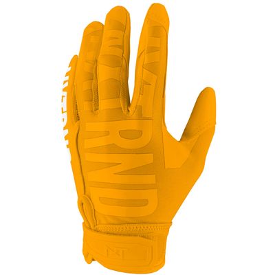 Nxtrnd G1 Men's Football Gloves, Adult Sticky Receiver Gloves (Yellow, Small)