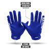 Nxtrnd G1 Men's Football Gloves, Adult Sticky Receiver Gloves (Blue, X-Large) view 4