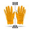 Nxtrnd G1 Men's Football Gloves, Adult Sticky Receiver Gloves (Yellow, X-Large) view 3