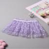 Yartina Newborn Baby Girl Photography Prop Lace Tulle Tutu Skirt with Crown Headdress Picture Photoshoot Outfit Purple 0-3 Months view 3