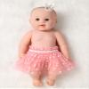 Yartina Newborn Baby Girl Photography Prop Lace Tulle Tutu Skirt with Crown Headdress Picture Photoshoot Outfit Pink 0-3 Months view 4