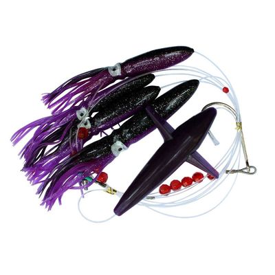 Daisy Chain Tuna Mahi Black Purple and Free Bag