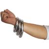 A Pair 2 Pcs Wing Chun Stainless Ring YeWen Sau Sticky Hand Strength Training Stainless Steel Ring Wing Tsun Siu Lum Ring Kung Fu (silver white, 3.35'') view 3