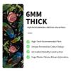 nuveti Yoga Mat Print Extra Thick TPE Non Slip Fitness Exercise Mat with Carrying Bag,72"x24" Extra Thick 6MM Exercise & Workout Mat for Yoga, Pilates Fitness and Floor Exercises view 4