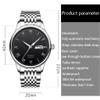 DSJMUY Men's Mechanical Waterproof Watch Stainless Steel Strap Automatic Stopwatch with Calendar Display(Color: A) view 4