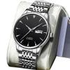 DSJMUY Multifunction Men's Fashion Automatic Waterproof Mechanical Watch with Stainless Steel Strap and Calendar Display(Color: A) view 1