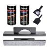 Naissgo 2 Pack High-Speed Shuffleboard Sand Set with Shuffleboard Brush, 14 Oz Shuffleboard Wax Powder Fast with Shuffleboard Table Accessories-Shuffleboard Sweep, Small Brush and Small Plastic Pan view 1