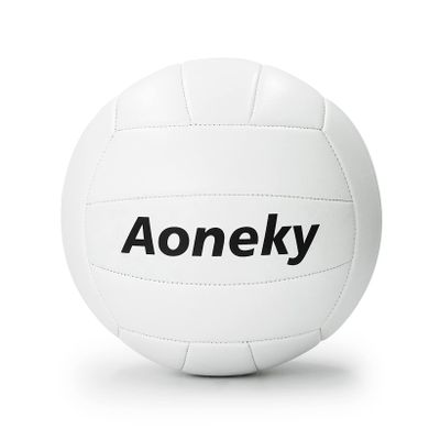 Aoneky Official Size 5 Soft Volleyball - Premium PVC Training Ball for Indoor & Outdoor (Air Pump Included)