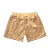 Agoky Kids Girls Fashion Elastic Waist Pull On Shiny Sequin Dance Shorts with Bowknot Hip Hop Jazz Dance Training Short Pants Gold 1-2 Years view 3