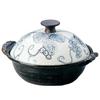 Kawanami Shoten Earthenware Pot, Made in Japan, Grape, 11.8 inches (30 cm), 1.8 gal (3.3 L), Aluminum, Outdoor, Camping, Direct Fire, Repositionable view 1