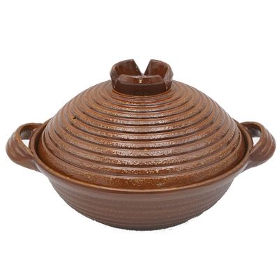 Kawanami Shoten Raku Pot, Made in Japan, Red American Glaze, 7.1 inches (18 cm), 0.3 gal (0.9 L), Aluminum, Outdoor, Camping, Direct Fire, Repositionable