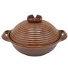 Kawanami Shoten Raku Pot, Made in Japan, Red American Glaze, 7.1 inches (18 cm), 0.3 gal (0.9 L), Aluminum, Outdoor, Camping, Direct Fire, Repositionable view 1