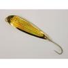 LOT of 6 Spoon Casting 5oz Holographic Laser Siwash Hook + Bag - Gold view 3