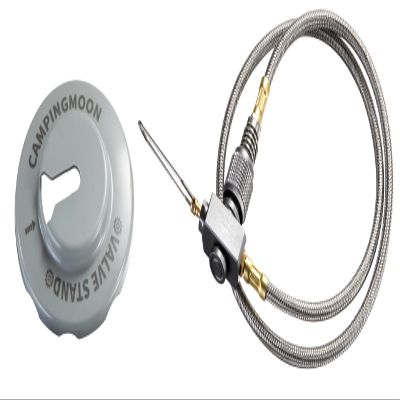 CAMPINGMOON 27.6-inch Multi-Function Gas Hose for EN417 Lindal Valve Screw-on Type Canister and Device Z21-70