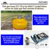 CAMPINGMOON 27.6-inch Multi-Function Gas Hose for EN417 Lindal Valve Screw-on Type Canister and Device Z21-70 view 3