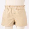Aislor Girls Kids Dance Shorts Stretch Thick Warm Fleece Faux Leather Shorts High Waist Button Front Velvet PU Shorts White 9-10 Years view 4