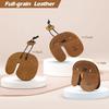 Ringsun Leather Archery Finger Tab Fingers Protector Protect Guard for Recurve Bows Handmade Bow Finger Guard Shooting Practice Gear RS02-7 Right Hand,Yellow Brown view 3