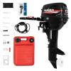 BJTDLLX Short Shaft Outboard Motor, 2 Stroke 12 HP Outboard Boat Motor, 169CC Heavy Duty Fishing Boat Engine Marine Engine Tiller Control Motor with Water Cooling & CDI Ignition System view 1