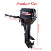 BJTDLLX Short Shaft Outboard Motor, 2 Stroke 12 HP Outboard Boat Motor, 169CC Heavy Duty Fishing Boat Engine Marine Engine Tiller Control Motor with Water Cooling & CDI Ignition System view 4
