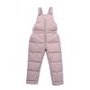 POLG Toddler Baby Boys Girls Winter Warm Snow Pants Overall Jumpsuit 1-6 Years Old Kids Down Trousers Skiing Pants (Pink, 5-6 Years) view 1