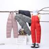 POLG Toddler Baby Boys Girls Winter Warm Snow Pants Overall Jumpsuit 1-6 Years Old Kids Down Trousers Skiing Pants (Black, 5-6 Years) view 4