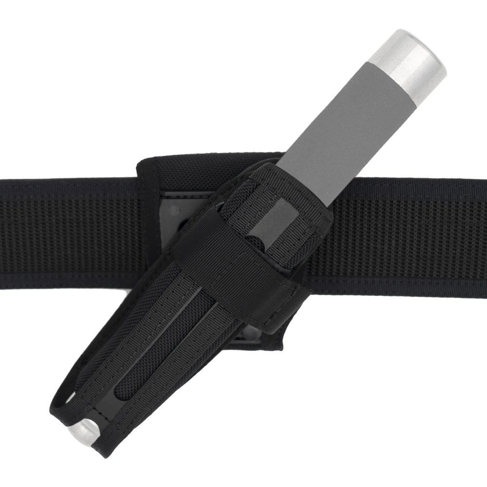 Dotacty Baton Holder 21" to 26" Telescopic/Expandable Baton Holster 360 Rotatable Duty Belt Clip Universal Flashlight Case Carrier Nylon Carry Bag Sheath for Police LE Security Officer